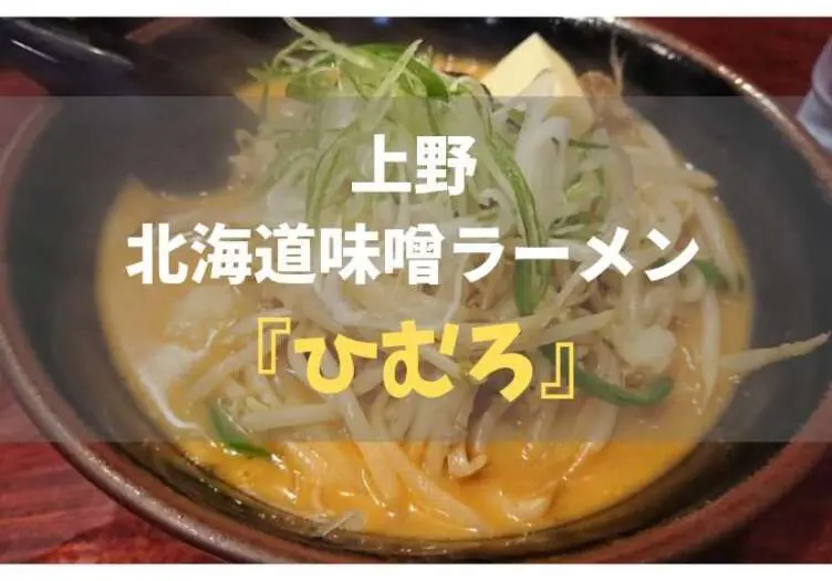 上野 王道の北海道系味噌ラーメン ひむろ レポ 食べ歩きろく